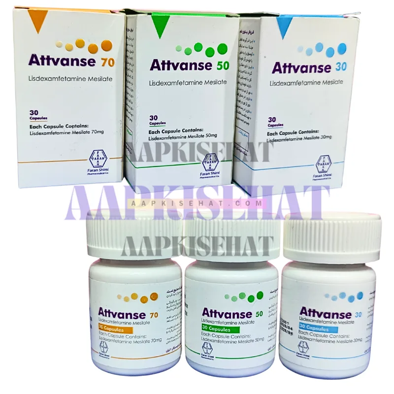 Faran Shimi Attvanse Lisdexamfetamine 30mg 50mg 70mg Packs in Pakistan